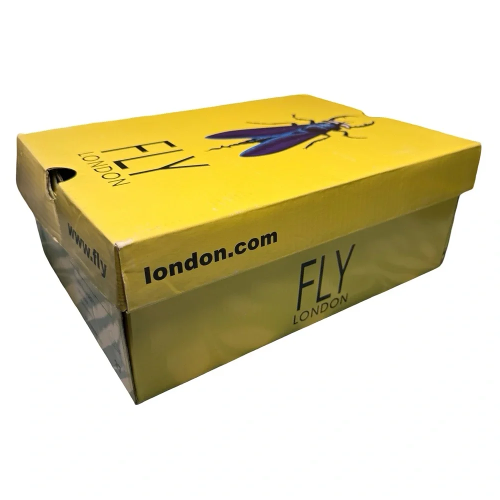 Fly London HIMA868FLY Off-White Leather Wedge Sandals Size 37